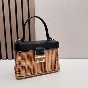 Zara Summer Jute Mini Handbag